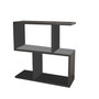 Hanah Home Mesa Auxiliar Life, Antracita, 60x60x20 cm